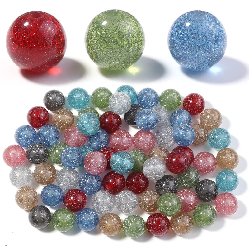 Resin Art Bracelet - 20 unids/lote de cuentas de resina
