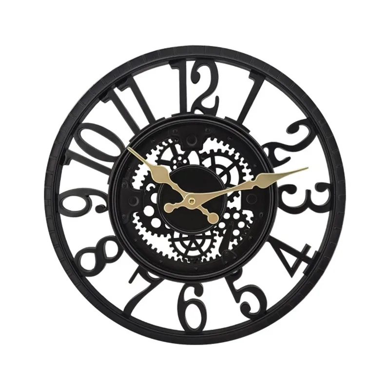 Resin Art Watch - Reloj de Pared para Exteriores, Impermeable,