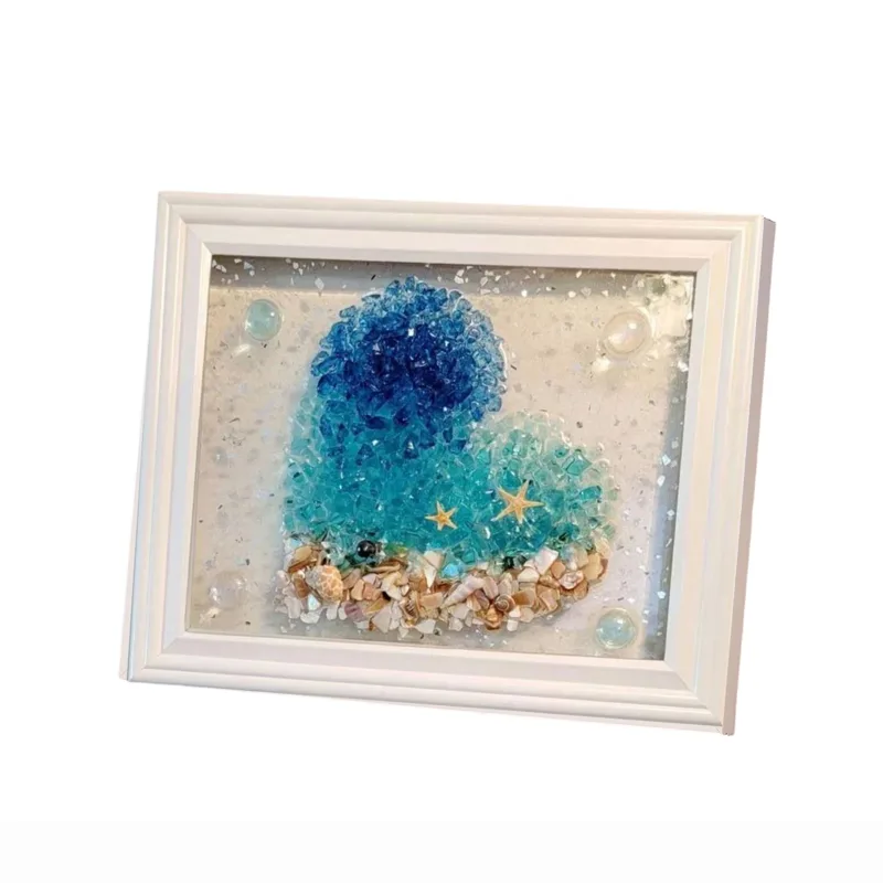 Resin Art Beach Theme - Kits de Arte con Vidrio Marino,