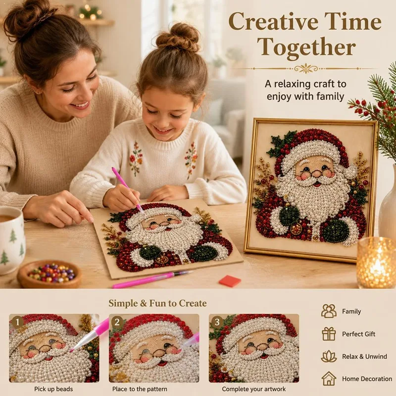 Resin Art Wall Decor - Kit de Arte con Perlas de