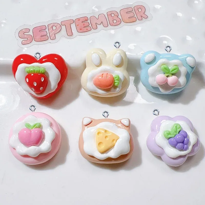 Resin Art Bracelet - 10 piezas de dijes de resina