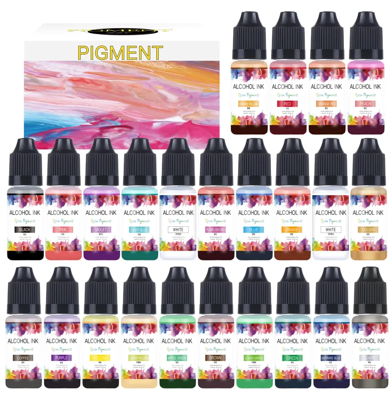 Resin Art Alcohol Ink - Pigmento de resina epoxi para fabricación
