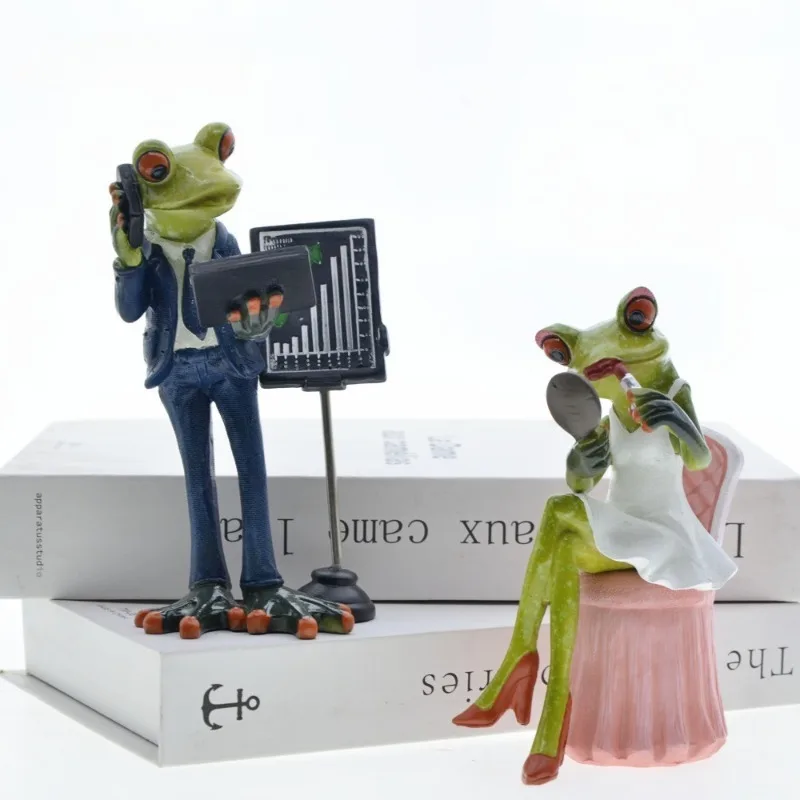 Resin Art Business - Figura Decorativa de Resina de Rana