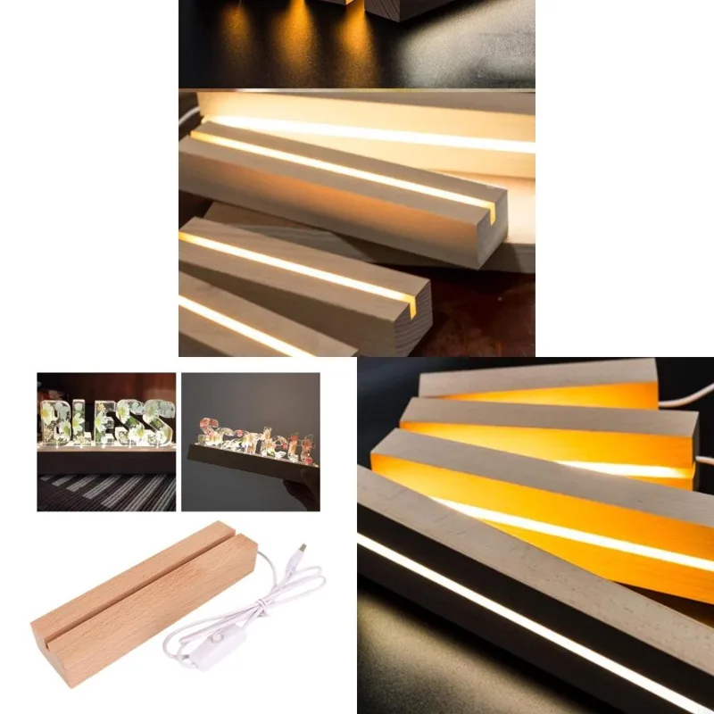 Resin Art Equipment - Base pantalla luz madera R3MC Base