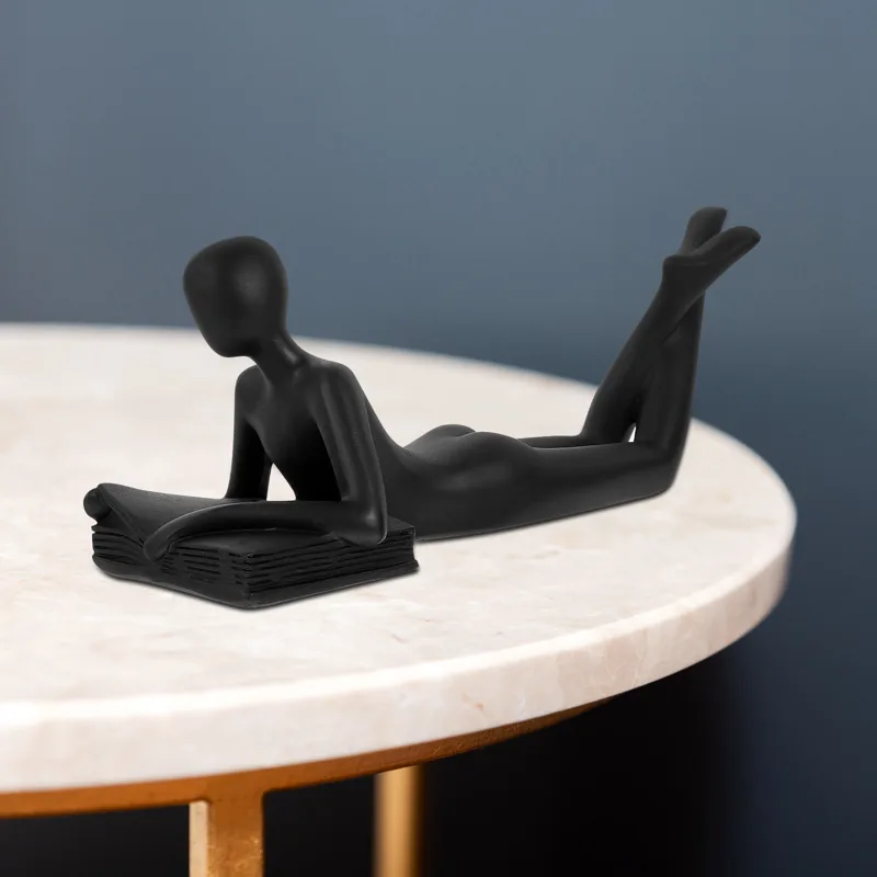 Resin Art Studio - Estatua de resina del pensador, escultura