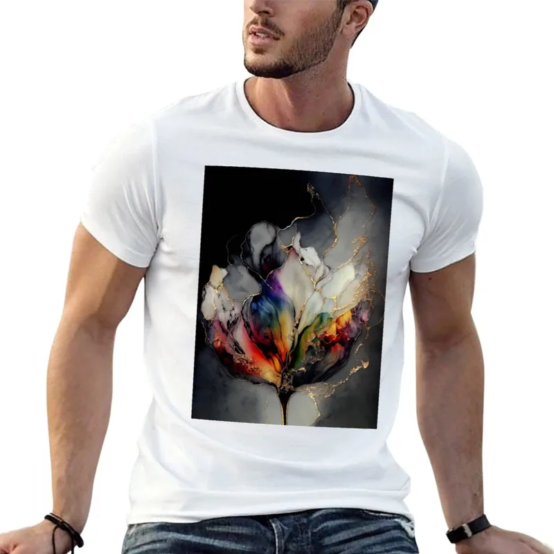 Resin Art Alcohol Ink - Tulip Symphony - Camiseta con estampado