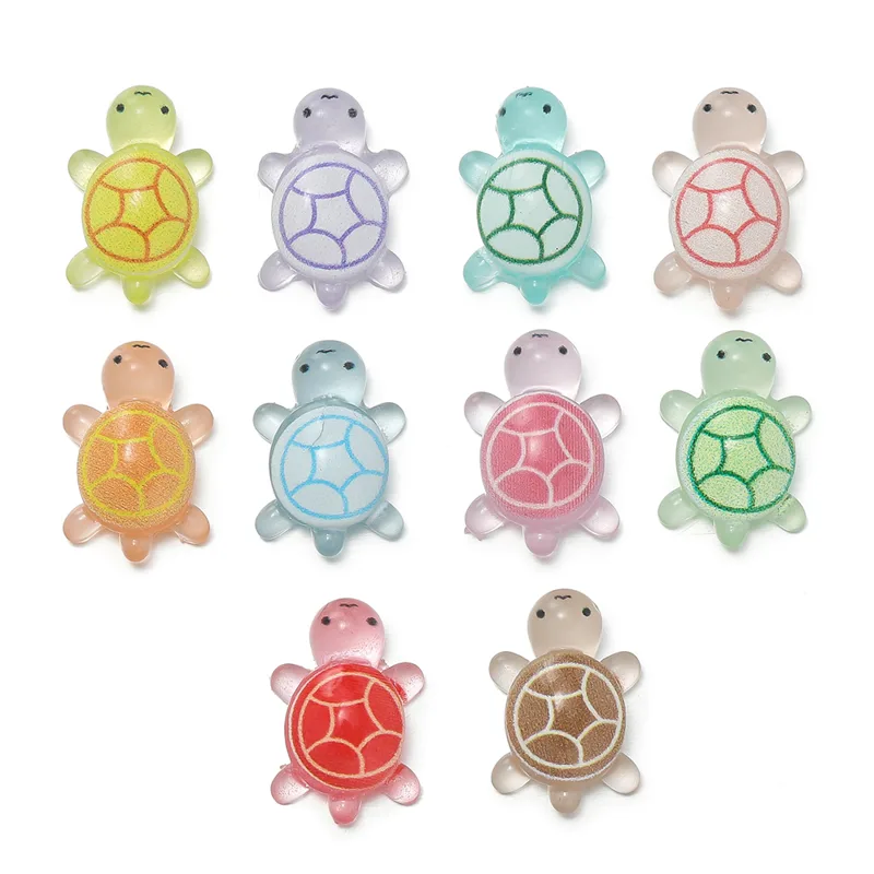 Resin Art And Decor - 10 unids/lote Mini tortugas marinas de