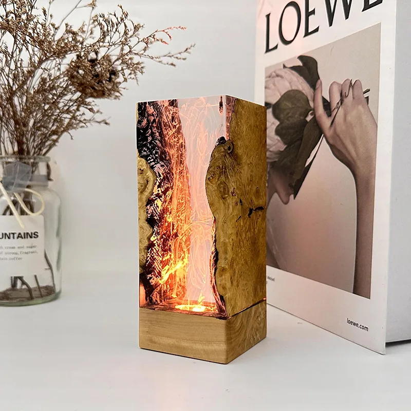 Resin Art And Decor - Lámpara de Resina con Tema de
