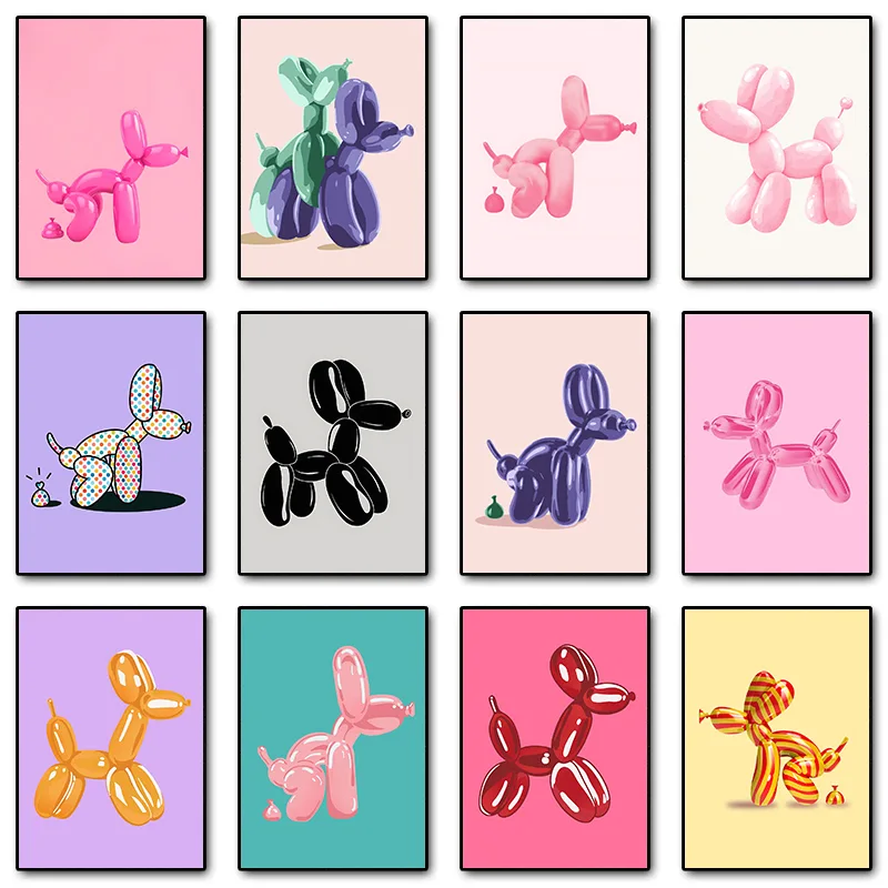 Resin Art Wall Decor - Pósteres e impresiones de perros globo