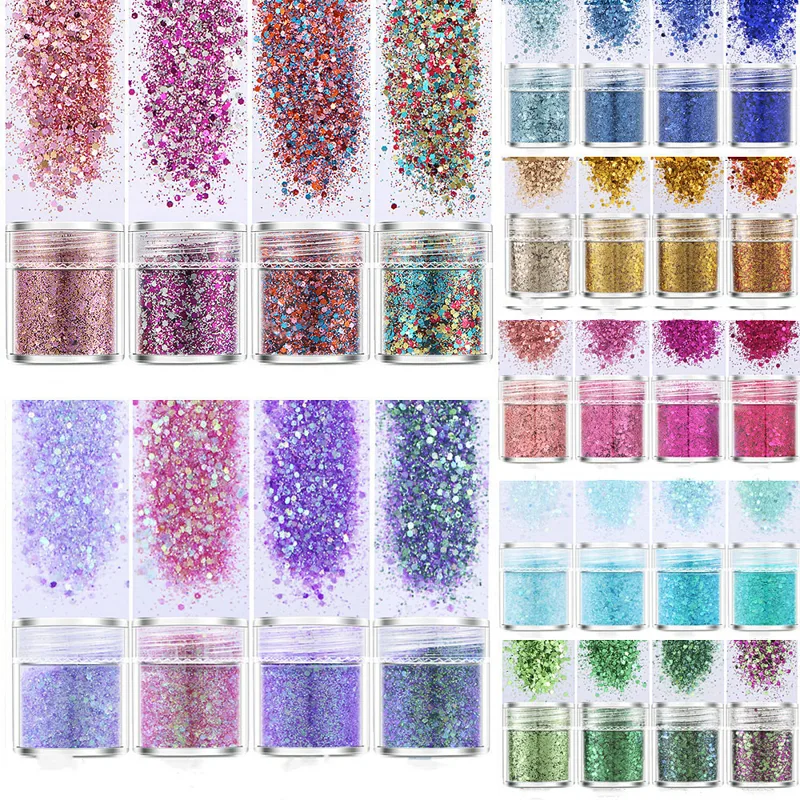 Resin Color Paste - SNASAN-polvo brillante superfino de 4 piezas