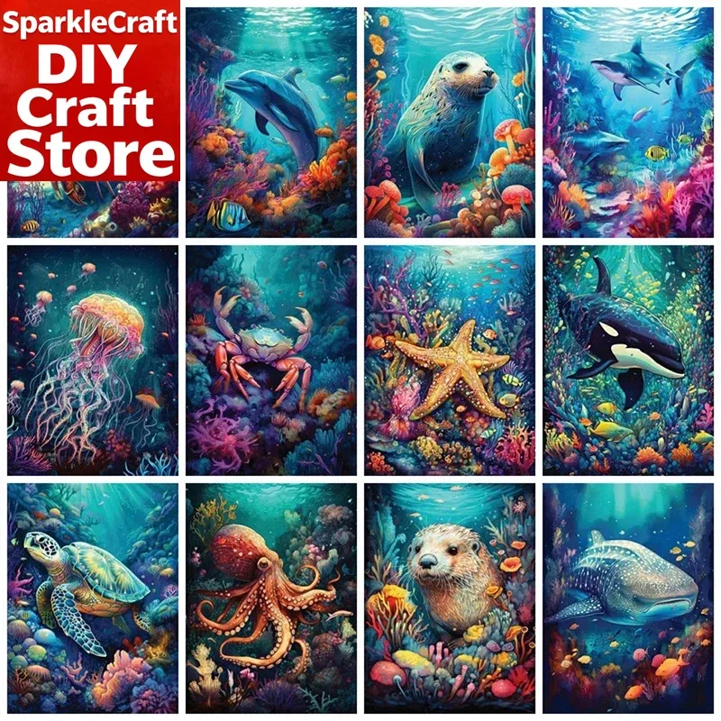 Resin Art Wall Decor - Kit de pintura de diamantes redondos
