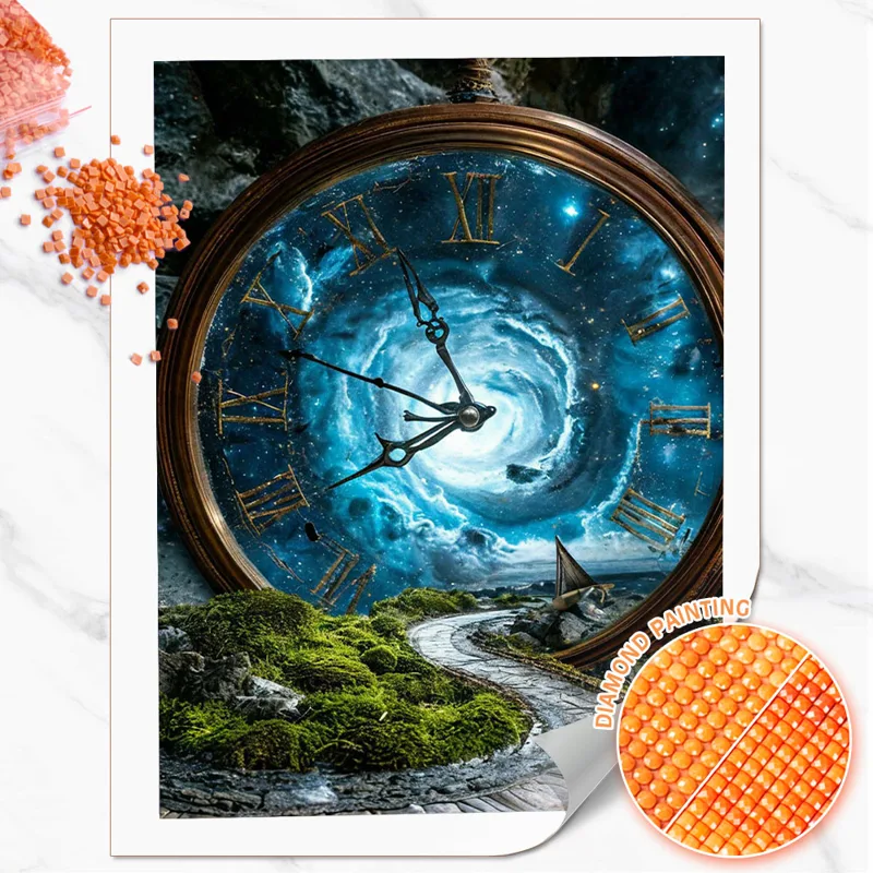 Resin Art Watch - Huacan - Reloj de Bolsillo con