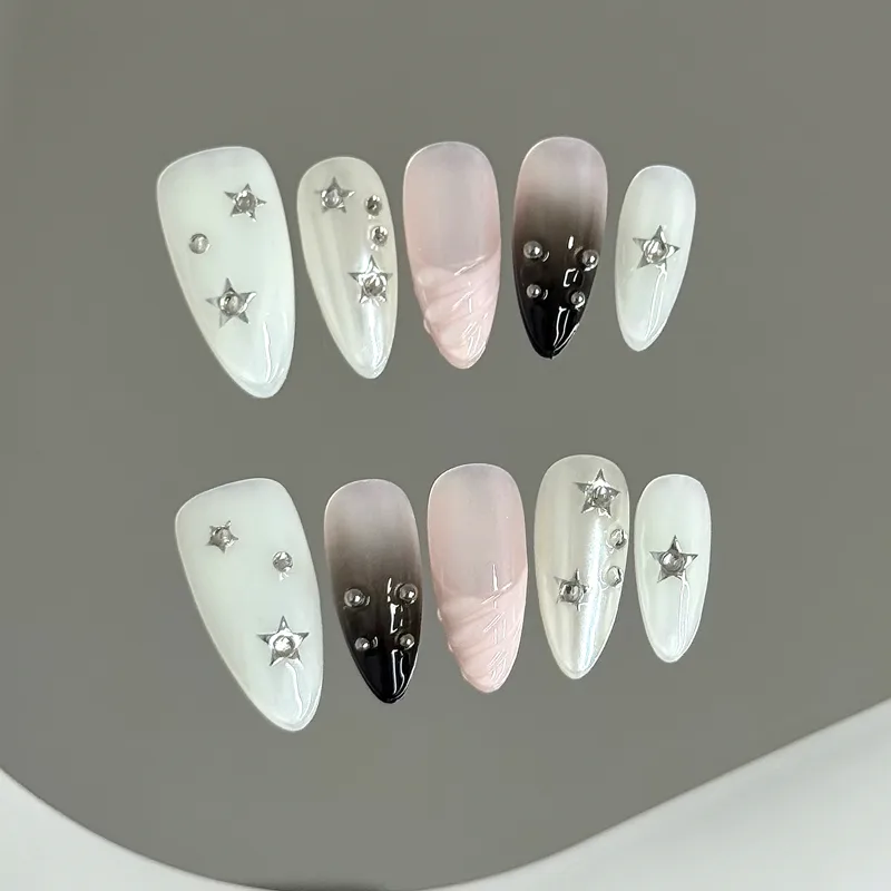 Resin Art And Deco - 10 Uds. De uñas postizas de