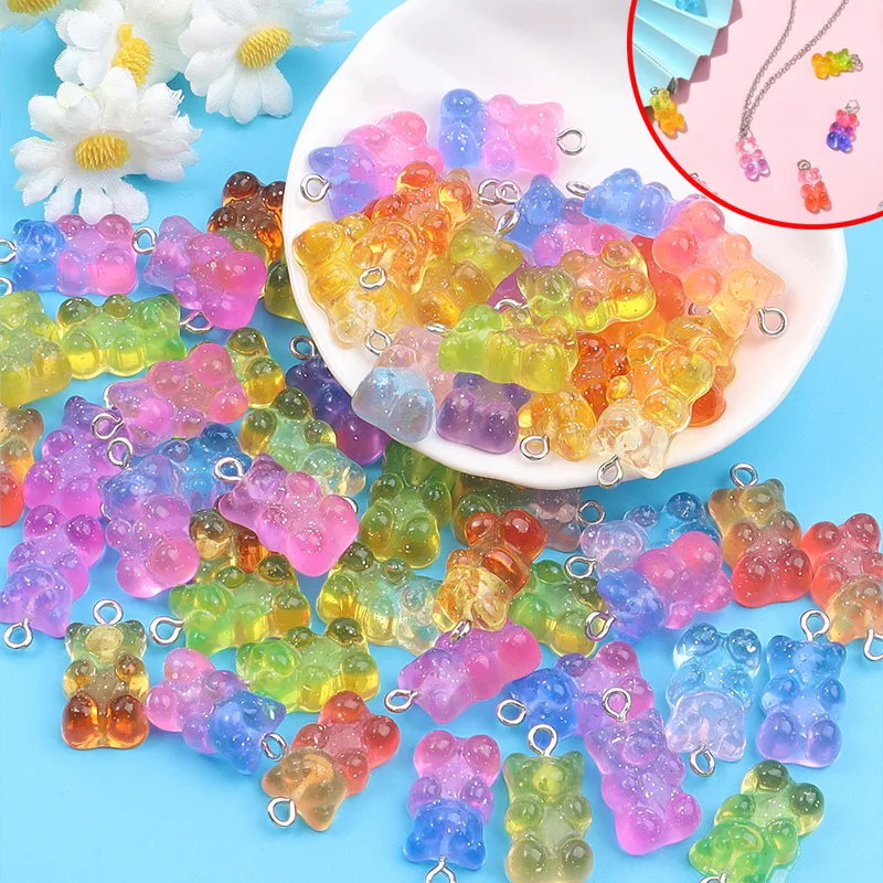 Resin Art Bracelet - 10/30/60 Uds. Colgante en forma de
