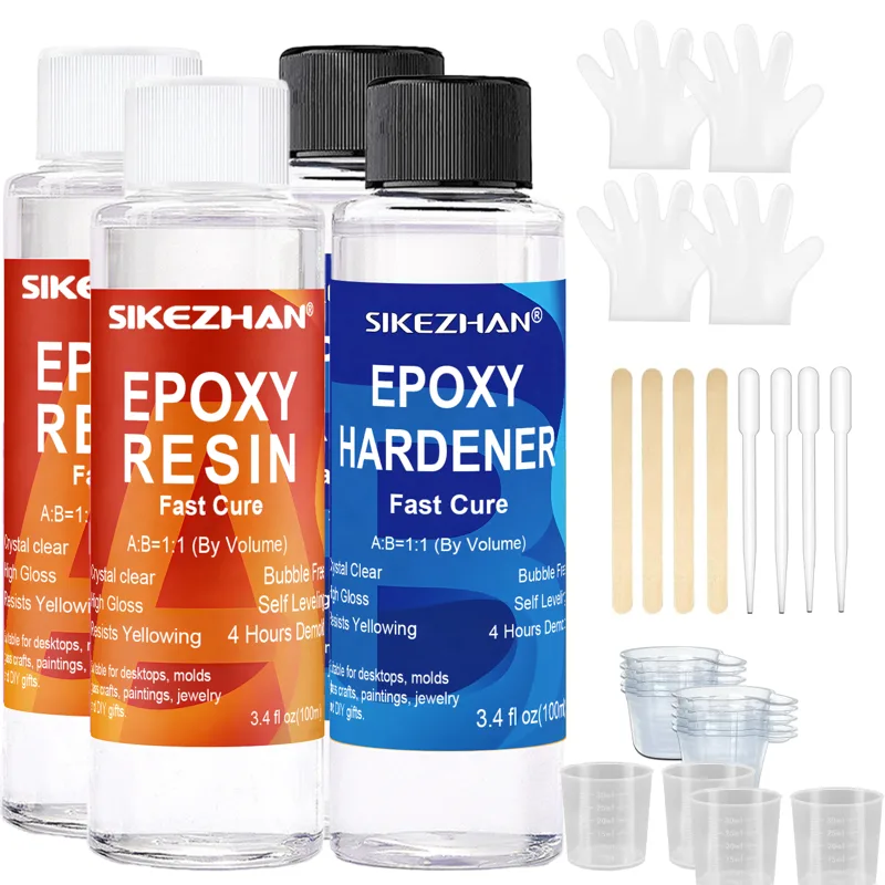 Resin Art Stone - Kit de adhesivo endurecedor de pegamento