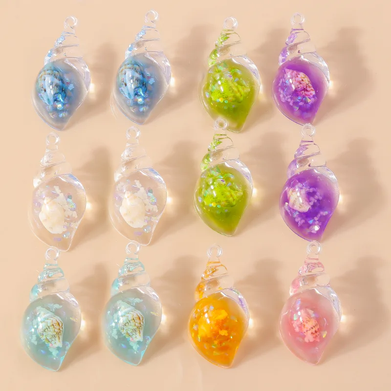 Resin Art Beach Theme - Leslie - 10 Piezas de Conchas