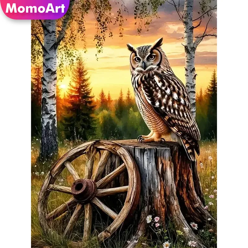 Resin Art Equipment - Momoart bordado de diamantes búho Animal