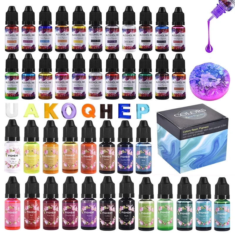 Resin Art Alcohol Ink - 1 Juego de Kit de pigmento