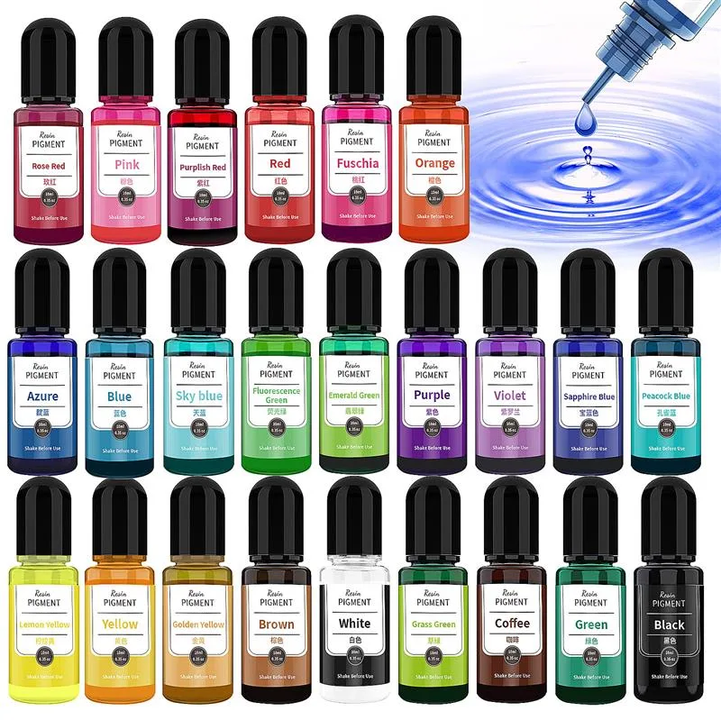 Resin Art Alcohol Ink - Tinta de Arte de 24 colores,