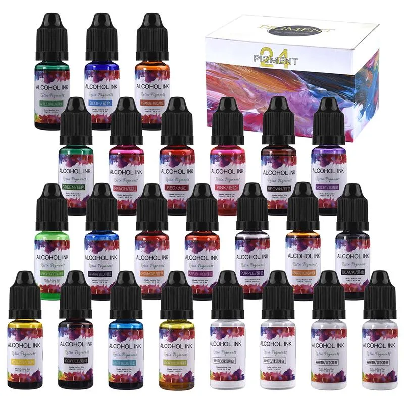 Resin Art Alcohol Ink - Kit de pigmento de resina epoxi,