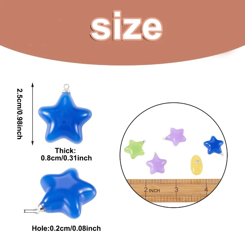 6/24/40 Uds. Colgante de estre - Resin Art Bracelet reseña y precio