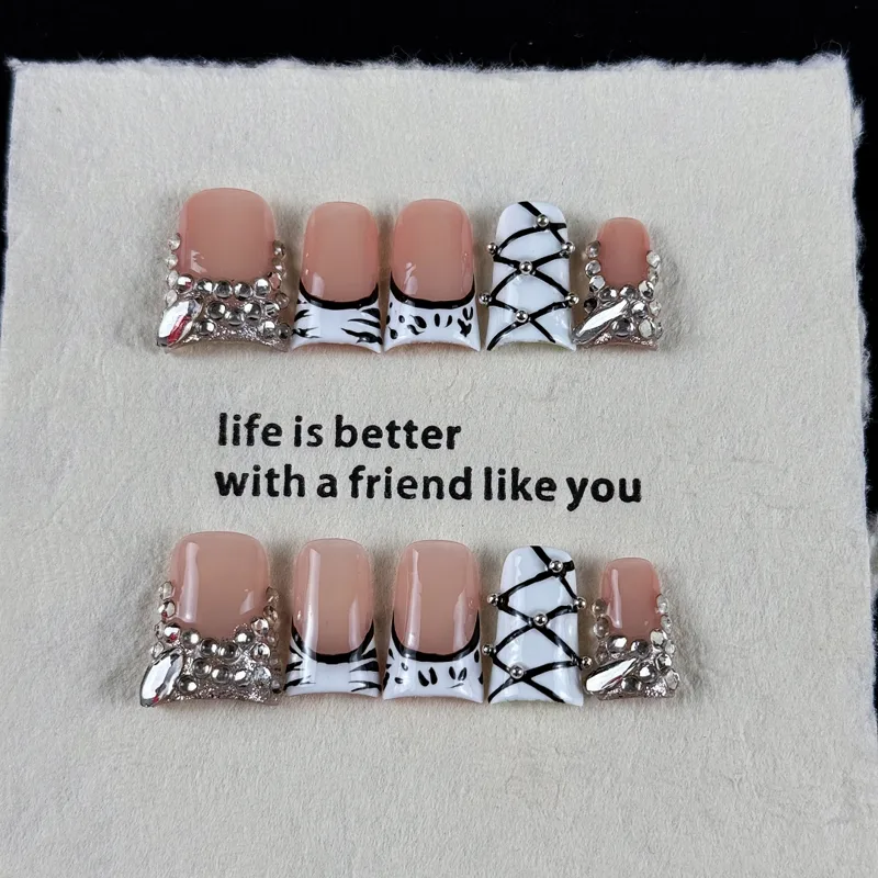 10 piezas de uñas postizas de  - Resin Art And Deco reseña y precio