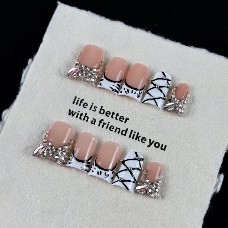 10 piezas de uñas postizas de  - Resin Art And Deco reseña y precio