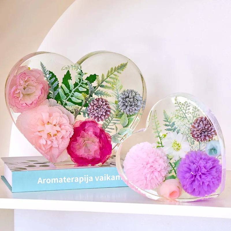 Molde de silicona grande con f - Resin Art Heart reseña y precio