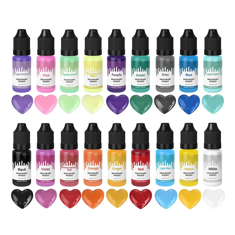 18 colores 10ml Macaron Color  - Resin Color Paste reseña y precio