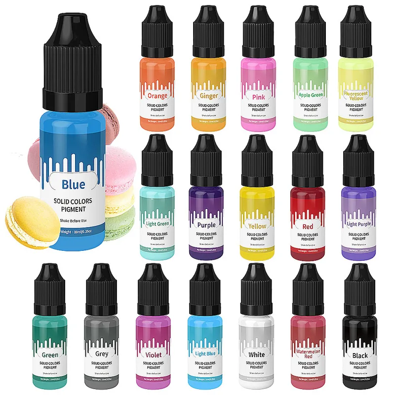 18 colores 10ml Macaron Color  - Resin Color Paste reseña y precio