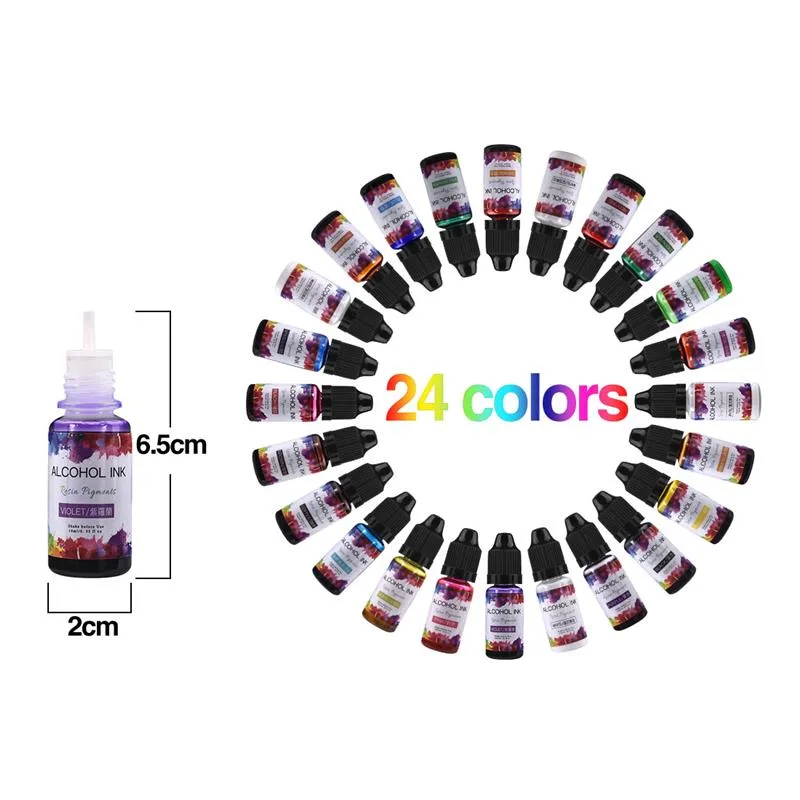 Juego de pigmentos de resina e - Resin Art Alcohol Ink reseña y precio