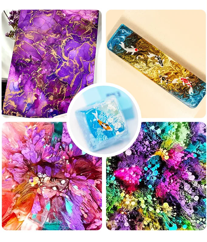 Pigmento de resina epoxi para  - Resin Art Alcohol Ink reseña y precio