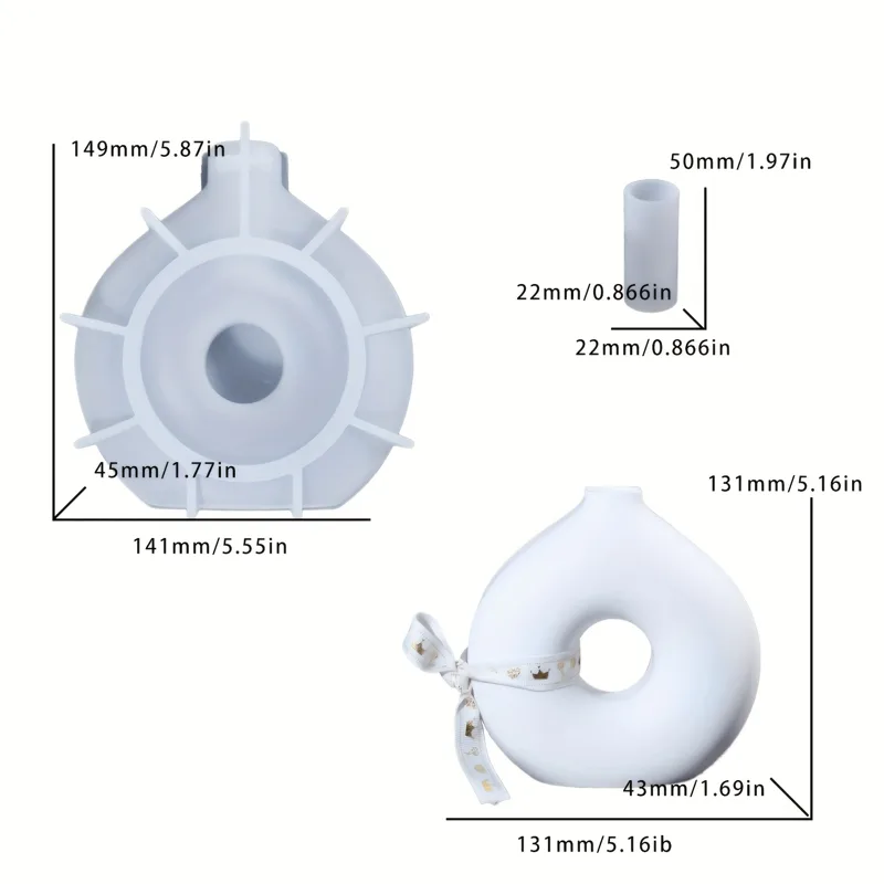 1 molde de silicona para jarró - Resin Art Equipment reseña y precio