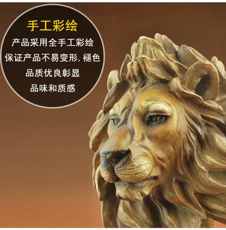 Estatua decorativa de león sal - Resin Art Business reseña y precio