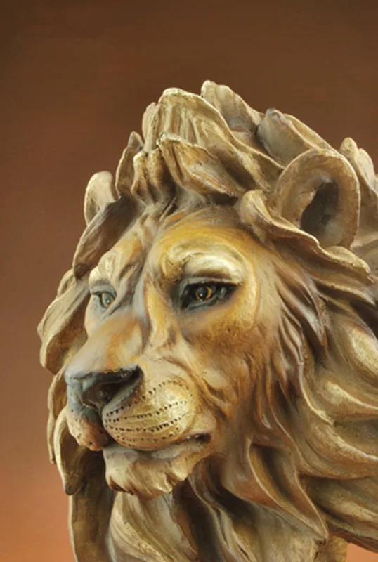 Estatua decorativa de león sal - Resin Art Business reseña y precio
