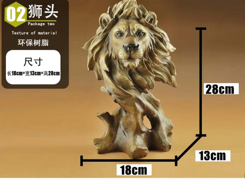 Estatua decorativa de león sal - Resin Art Business reseña y precio