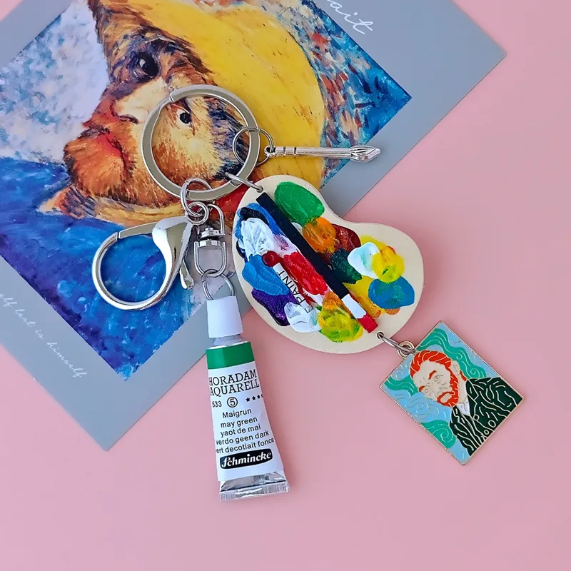 Chica con pendiente de perla V - Resin Art A Keychain reseña y precio