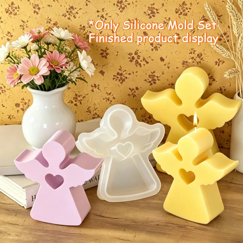 Molde de silicona hueco de áng - Resin Art Heart reseña y precio