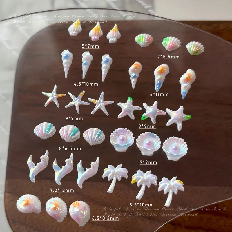 50 piezas de pedrería para uña - Resin Art Beach Theme reseña y precio