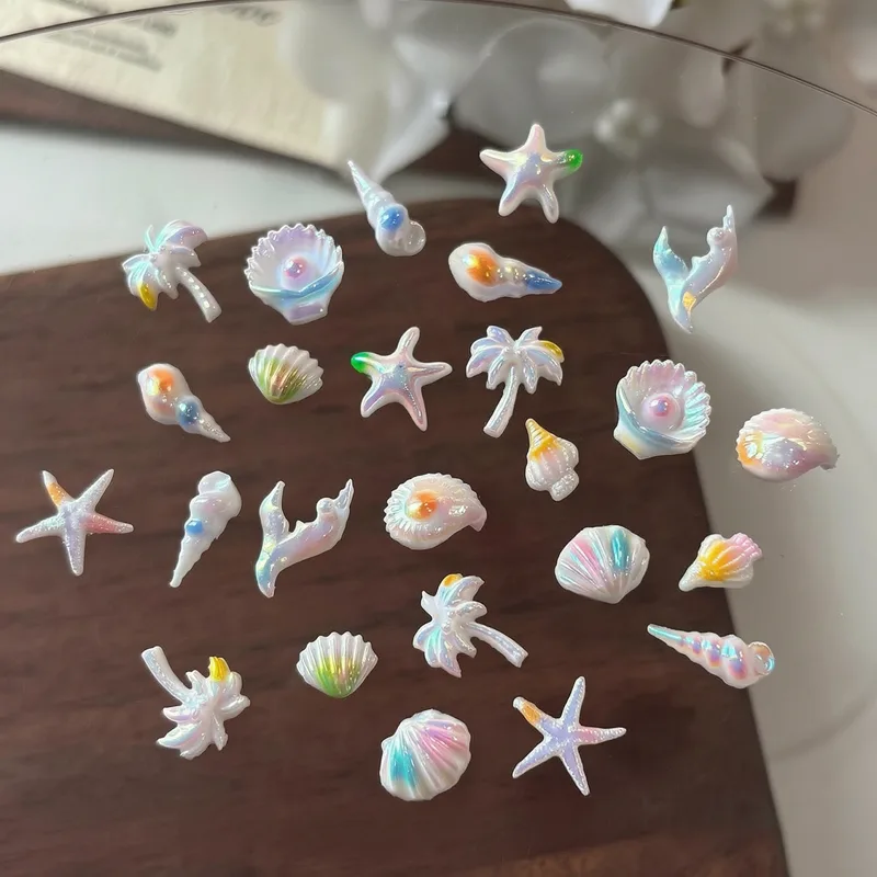 50 piezas de pedrería para uña - Resin Art Beach Theme reseña y precio