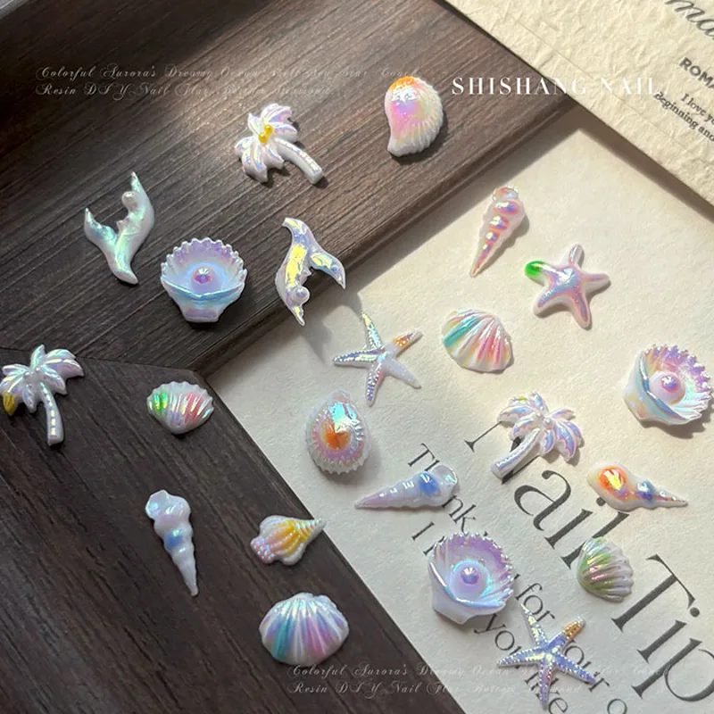 50 piezas de pedrería para uña - Resin Art Beach Theme reseña y precio