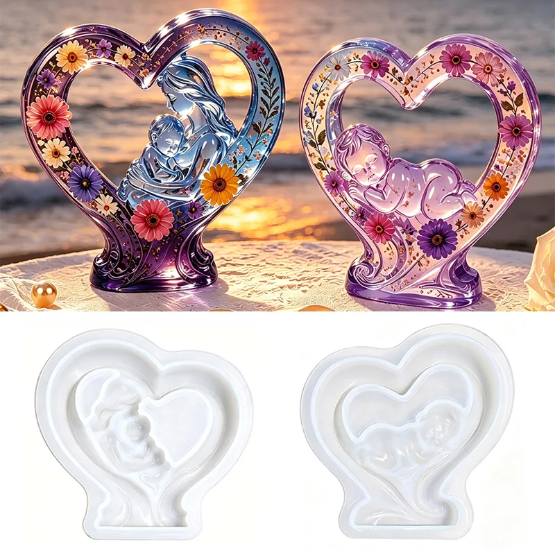 Molde de silicona S0309 DIY pa - Resin Art Heart reseña y precio