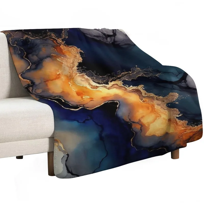 Ondas Volcánicas - Manta Decor - Resin Art Alcohol Ink reseña y precio