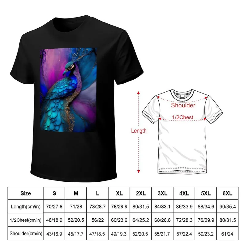 Peacock Plume - Camiseta con e - Resin Art Alcohol Ink reseña y precio
