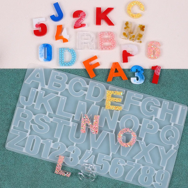 Llavero con número de letra, m - Resin Color Paste reseña y precio