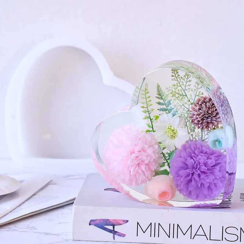 Molde de silicona para sujetal - Resin Art Heart reseña y precio