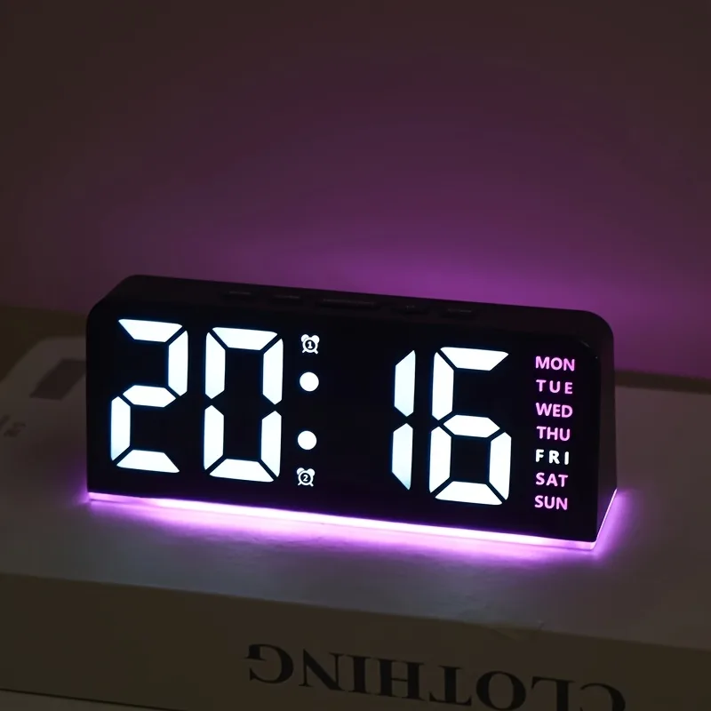 Reloj despertador LED Digital, - Resin Art Watch reseña y precio