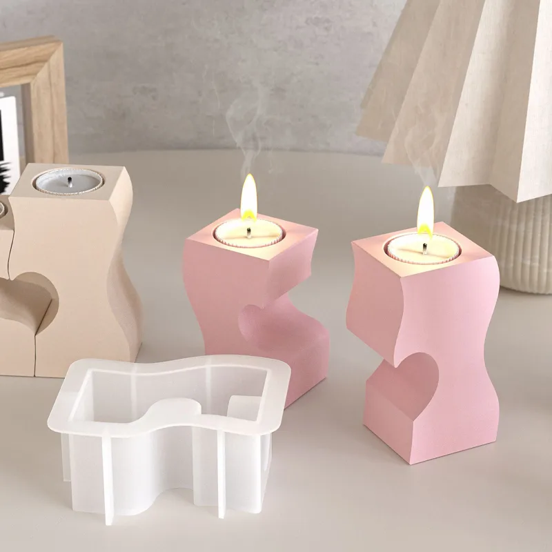 S corazón candelabro moldes de - Resin Art Heart reseña y precio