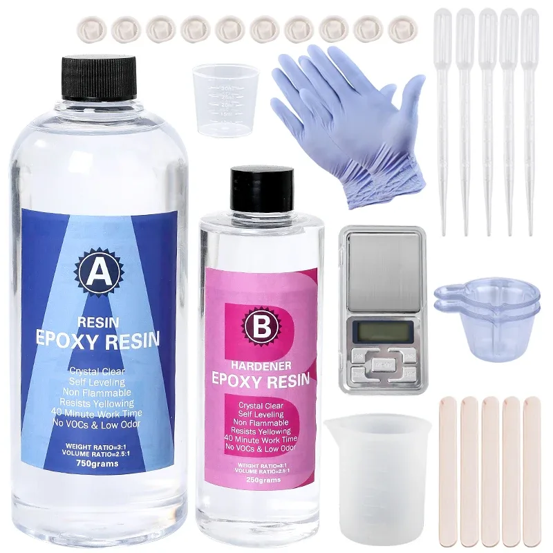 Kit de resina epoxi transparen - Resin Art Stone reseña y precio