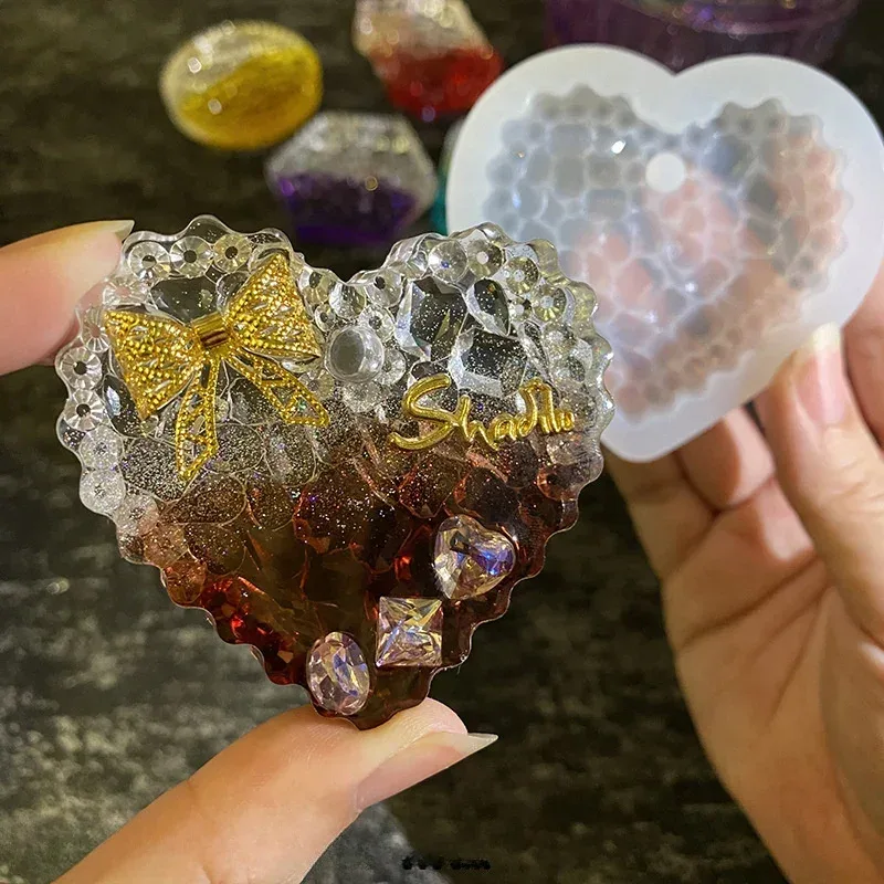 Molde de resina epoxi de crist - Resin Art Heart reseña y precio